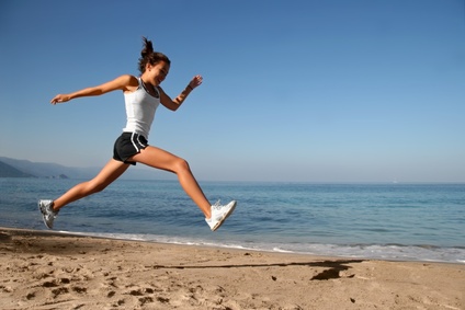 jumping at the beach!